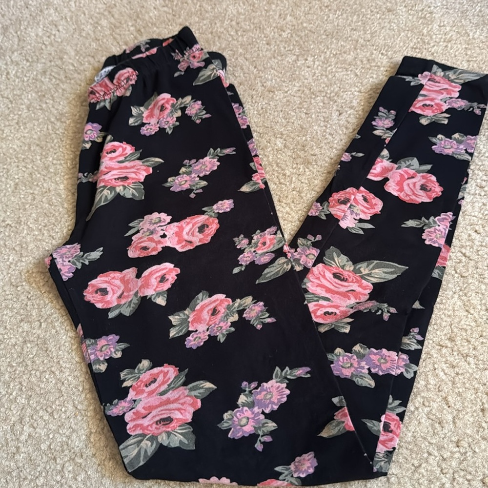 JUNIORS - Floral Leggings - Size Small